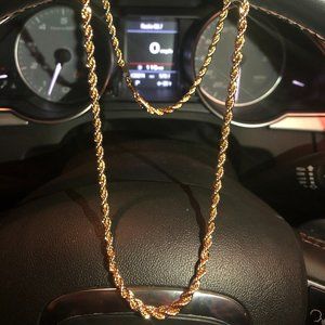 Men's 14k Gold Stamped Italian Chain 24" Inches